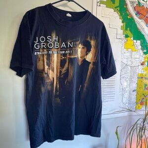 Josh Groban Black Graphic T-Shirt